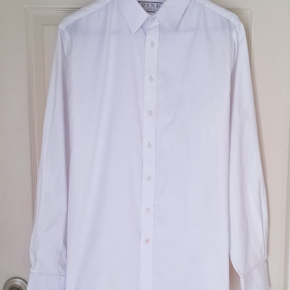 Thomas Pink White Shirt - 16 - Picture 4 of 4